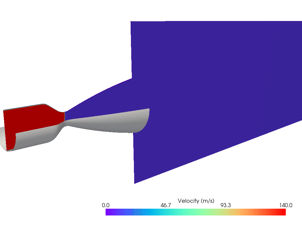 Compressible Supersonic simulation of RD107 engine nozzle